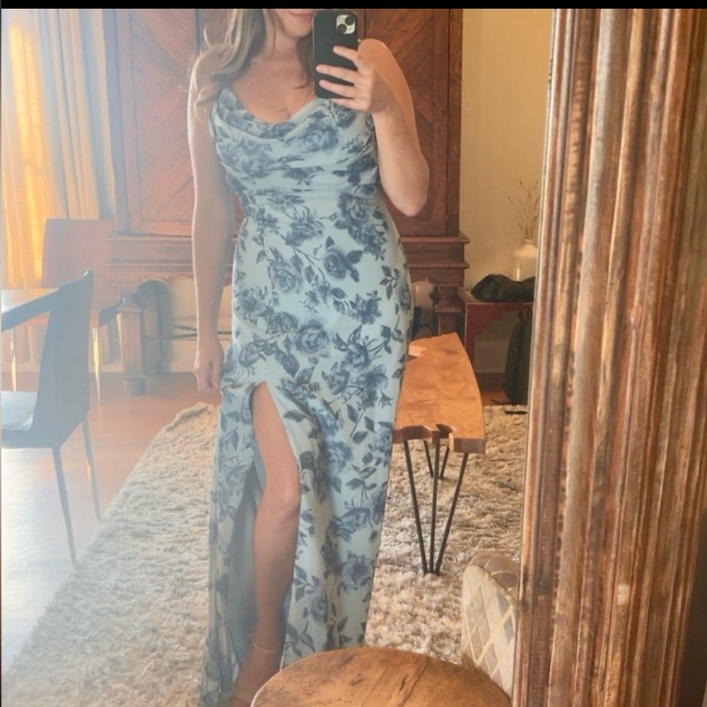 Revelry Gray and Red Dress